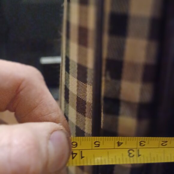 Broccoli Unisex Brown Tan Gingham Check Rolling Travel Duffel Bag - Picture 10 of 11